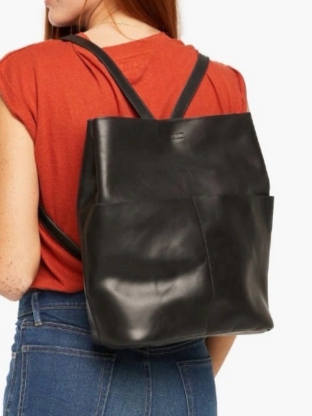 Able Selam Backpack Handmade Black Leather Bag